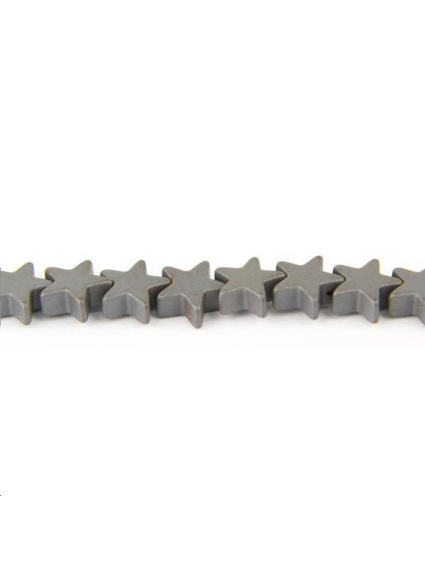 Hématite étoile 6mm  Les lots d'Etoiles coeurs et autres sujets- 1