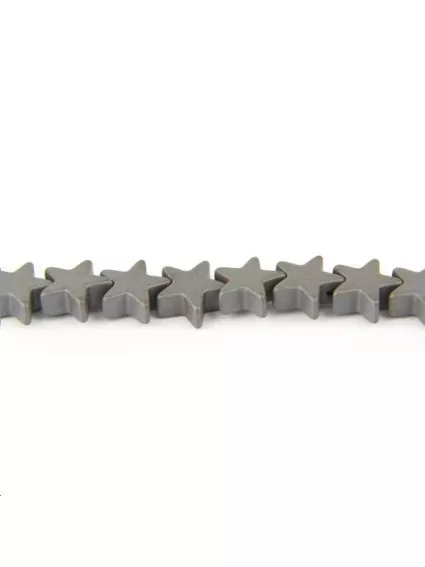 Hématite étoile 6mm  Les lots d'Etoiles coeurs et autres sujets- 1