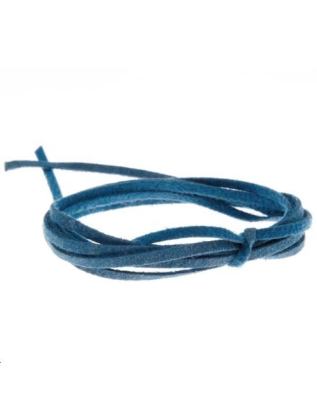 Suédine 2mm turquoise foncé  Suédine 2mm- 1