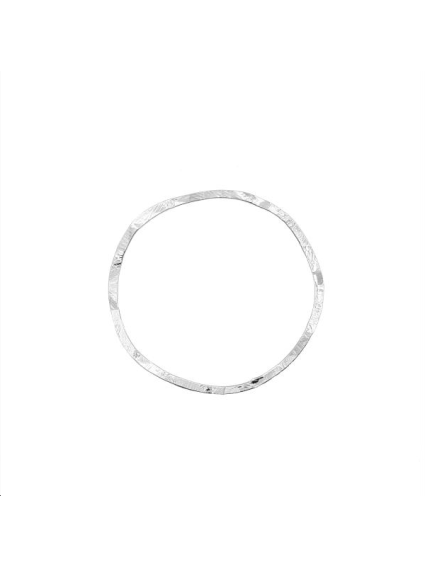 Anneau roc 45mm plaqué argent  Pendentifs- 1