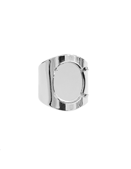 bague avec sertissure Baroque Mirro  Bagues- 1 bague avec sertissure Baroque Mirro  Bagues- 1