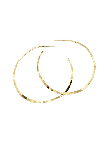 Créoles roc 54mm doré  Boucles d'oreilles- 1
