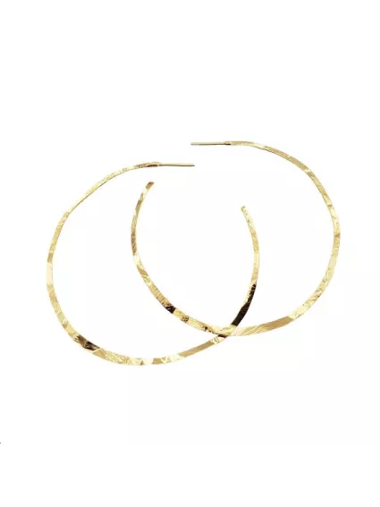 Créoles roc 54mm doré  Boucles d'oreilles- 1