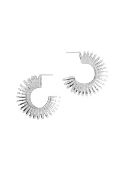 Boucles d'oreilles ronde rayon ajou  Boucles d'oreilles- 1