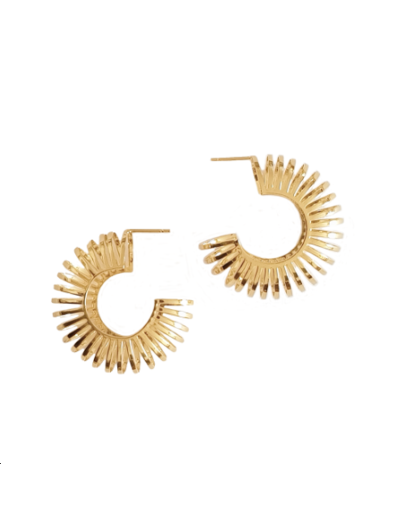 Boucles d'oreilles ronde rayon ajou  Boucles d'oreilles- 1