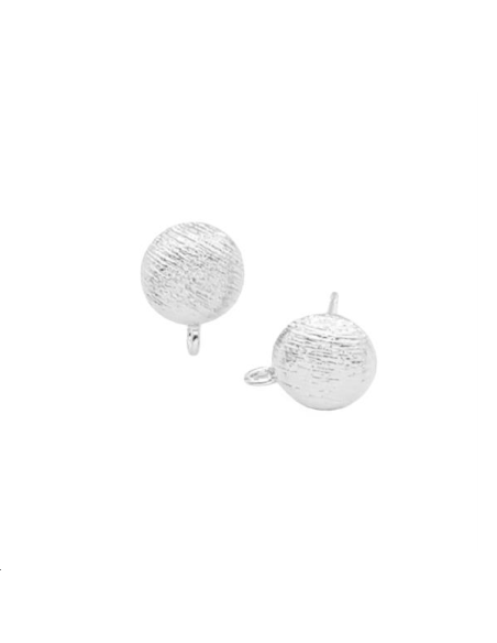 Boucles d'oreilles demi cercle stri  Boucles d'oreilles- 1