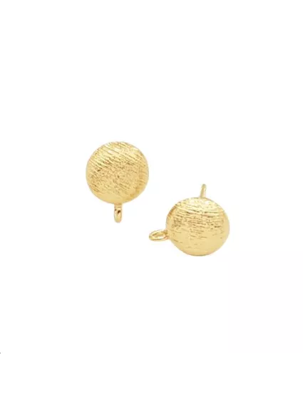 Boucles d'oreilles demi cercle stri  Boucles d'oreilles- 1