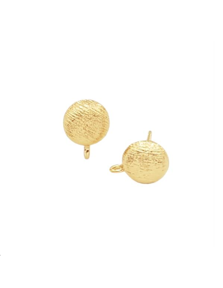 Boucles d'oreilles demi cercle stri  Boucles d'oreilles- 1