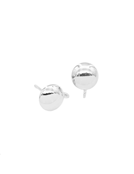 Boucles d'oreilles demi cercle liss  Boucles d'oreilles- 1