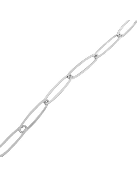 chaine maille ovale allongée 30x7.5  Chaines- 1 chaine maille ovale allongée 30x7.5  Chaines- 1
