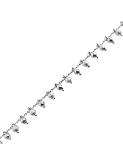 Chaîne pampille boule diamantée 3mm  Chaines- 1