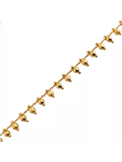 Chaîne pampille boule diamantée 3mm  Chaines- 1