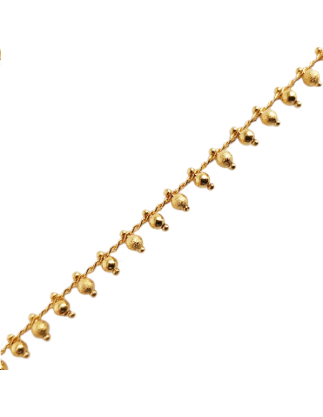 Chaîne pampille boule diamantée 3mm  Chaines- 1