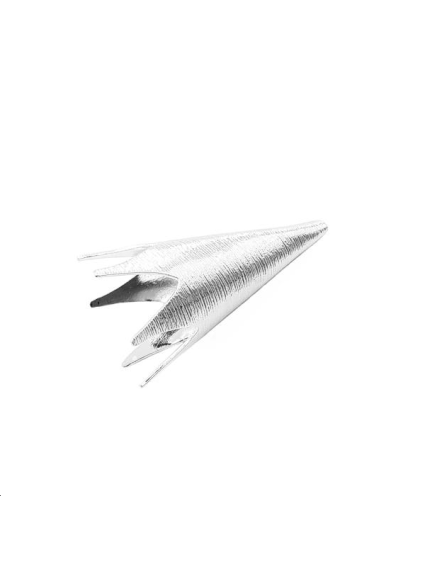 Coupelle cône strié 38x18mm plaqué   Coupelles- 1