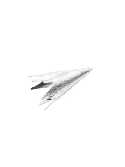 Coupelle cône strié 30x14mm plaqué   Coupelles- 1