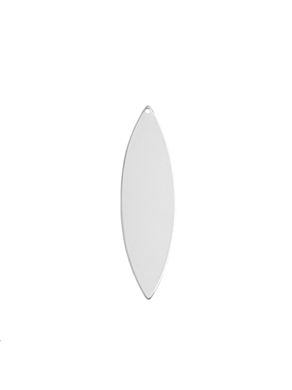 navette 1tr 50x14mm pl.argent  Pampilles- 1