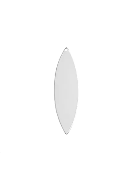 navette 1tr 50x14mm pl.argent  Pampilles- 1