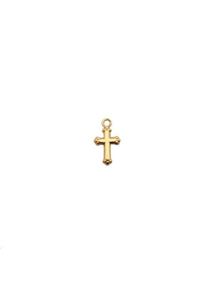 Pampille mini croix  anneau 12x7mm  Pampilles- 1