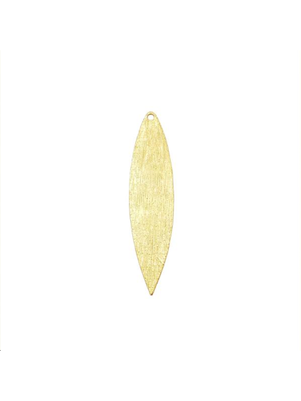 Pendentif allongé strié 47x12mm 1 t  Pendentifs- 1