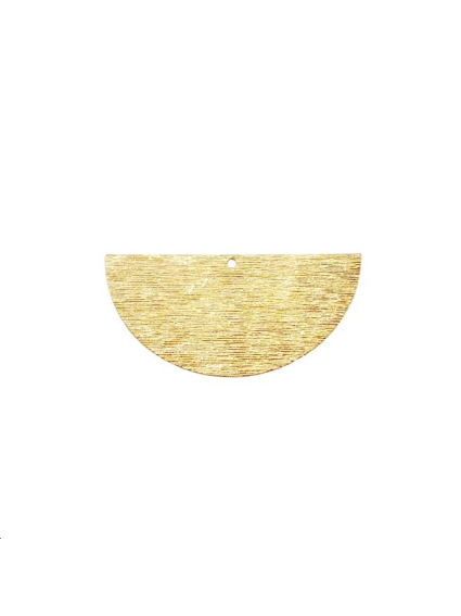 Pendentif demi cercle strié 40mm 1   Pendentifs- 1