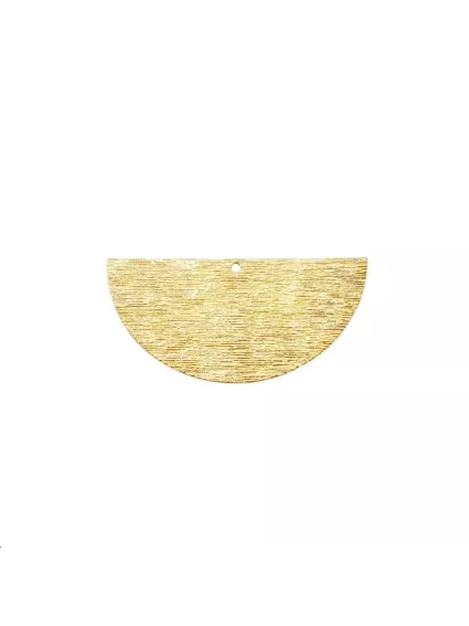 Pendentif demi cercle strié 40mm 1   Pendentifs- 1