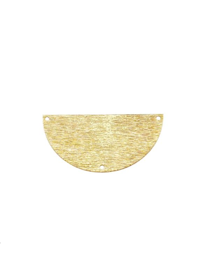 Pendentif demi cercle strié 40mm 3   Pendentifs- 1