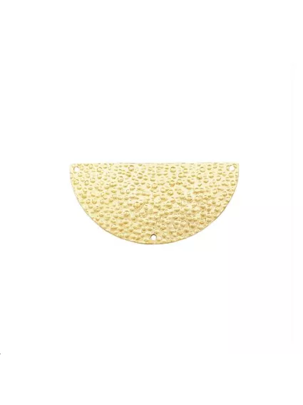 Pendentif demi cercle martelé 40mm   Pendentifs- 1