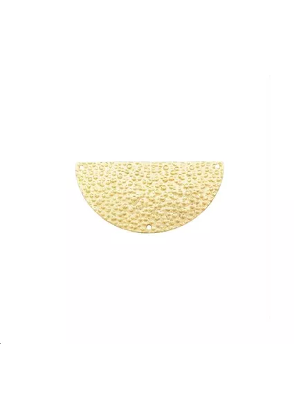 Pendentif demi cercle martelé 30mm   Pendentifs- 1