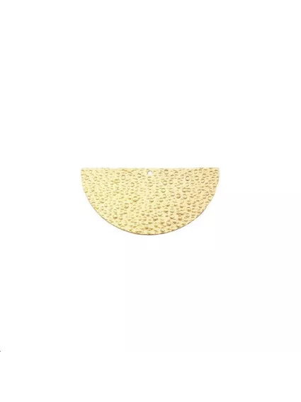 Pendentif demi cercle martelé 25mm   Pendentifs- 1