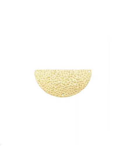 Pendentif demi cercle martelé 25mm   Pendentifs- 1