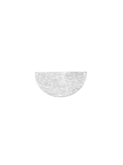 Pendentif demi cercle strié 20mm 3   Pendentifs- 1