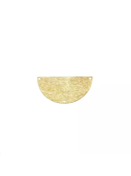 Pendentif demi cercle strié 20mm 3   Pendentifs- 1