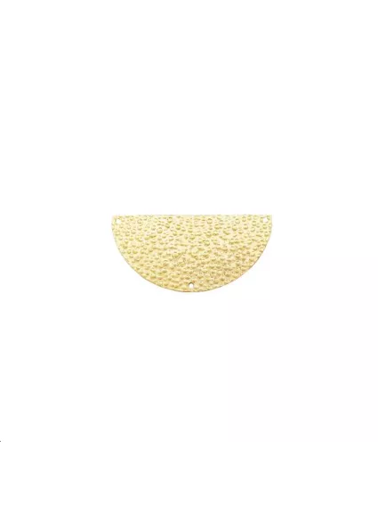 Pendentif demi cercle martelé 20mm   Pendentifs- 1