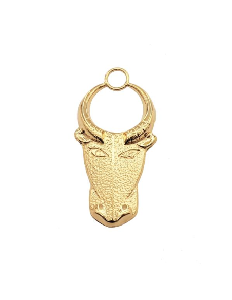 Pendentif buffle 60x30mm 1 anneau d  Pendentifs- 1 Pendentif buffle 60x30mm 1 anneau d  Pendentifs- 1