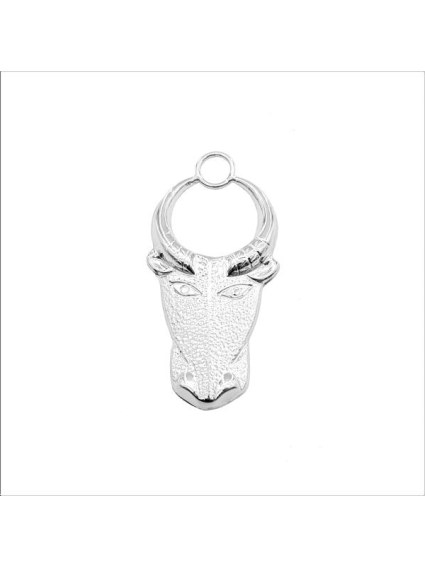 Pendentif buffle 50x25mm 1 anneau p  Pendentifs- 1