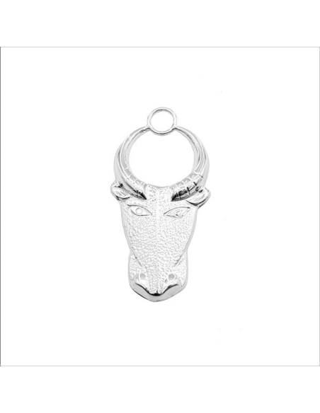 Pendentif buffle 50x25mm 1 anneau p  Pendentifs- 1