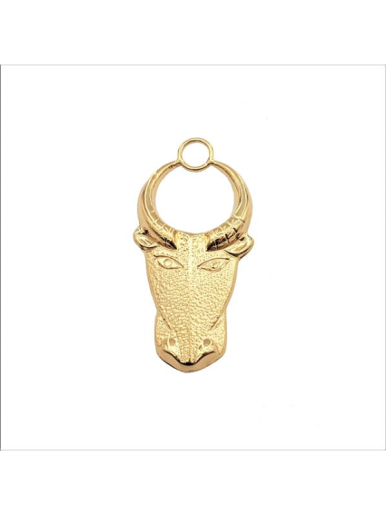 Pendentif buffle 50x25mm 1 anneau d  Pendentifs- 1