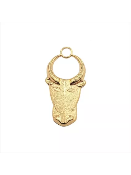 Pendentif buffle 50x25mm 1 anneau d  Pendentifs- 1