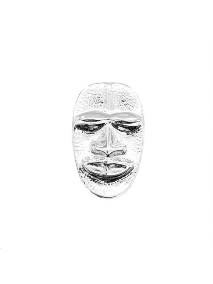 Pendentif masque africain 42x26mm 1  Pendentifs- 1
