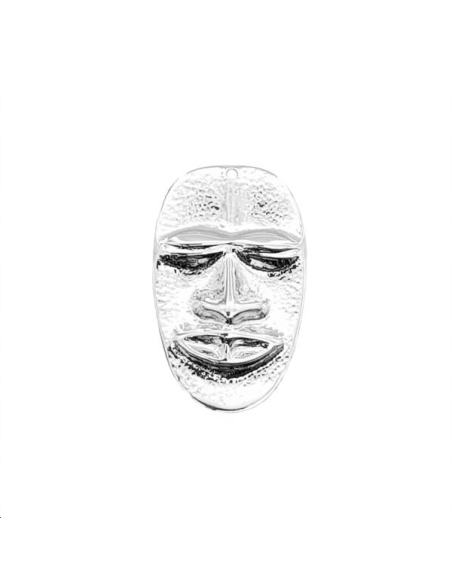 Pendentif masque africain 42x26mm 1  Pendentifs- 1 Pendentif masque africain 42x26mm 1  Pendentifs- 1