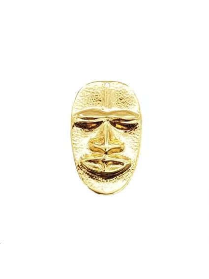 Pendentif masque africain 42x26mm 1  Pendentifs- 1