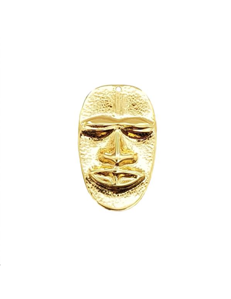 Pendentif masque africain 42x26mm 1  Pendentifs- 1