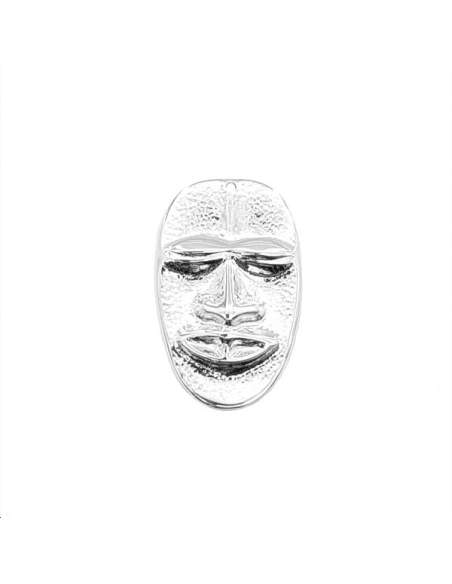 Pendentif masque africain 33x20mm 1  Pendentifs- 1 Pendentif masque africain 33x20mm 1  Pendentifs- 1