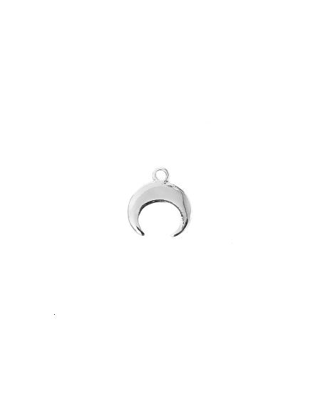 pendentif corne demi lune pl argent  Pampilles- 1 pendentif corne demi lune pl argent  Pampilles- 1