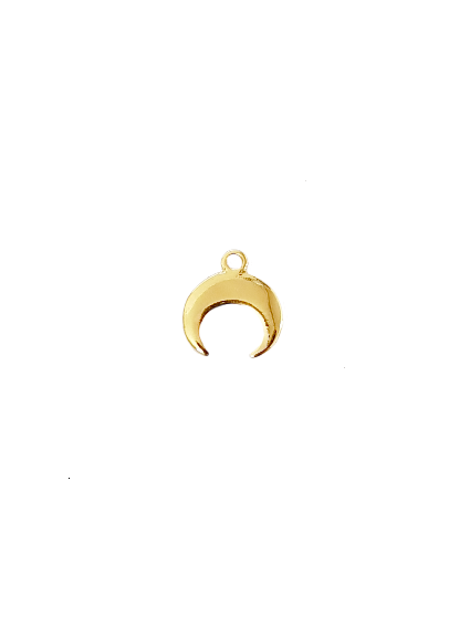 pendentif corne demi lune doré  Pampilles- 1