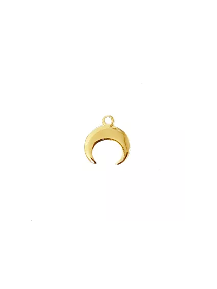 pendentif corne demi lune doré  Pampilles- 1