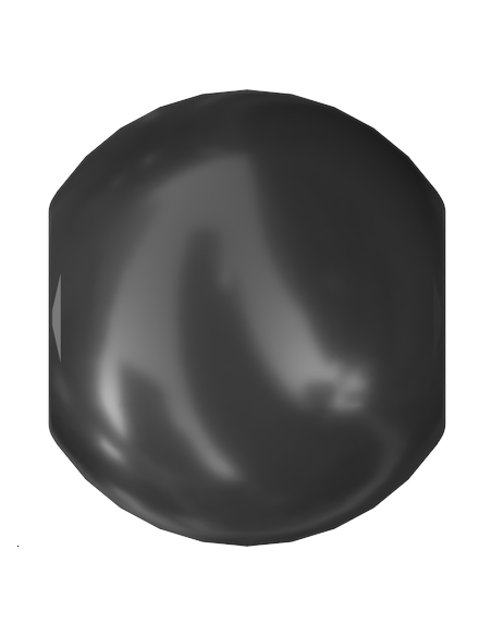 Nacre ronde 4mm black  Nacrées ronde 4mm- 1