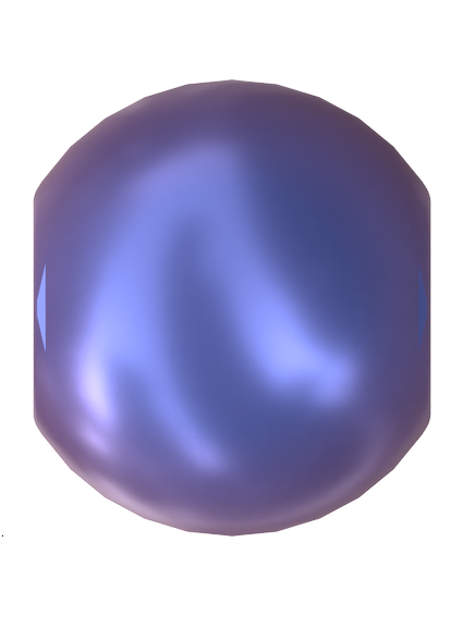 Nacre ronde 4mm ir da blue  Nacrées ronde 4mm- 1