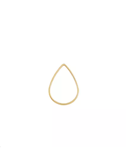 Anneau goutte fil carré 17x25x1mm  Anneaux- 1