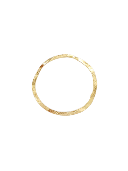 Anneau rock 26 mm doré  Pendentifs- 1